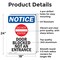 Signmission Door Blocked Not An Entrance OSHA Notice Sign, Aluminum, 18in W x 24in L, 2PK OS-2PACK-NS-A-1824-V-11470 - alternate 5